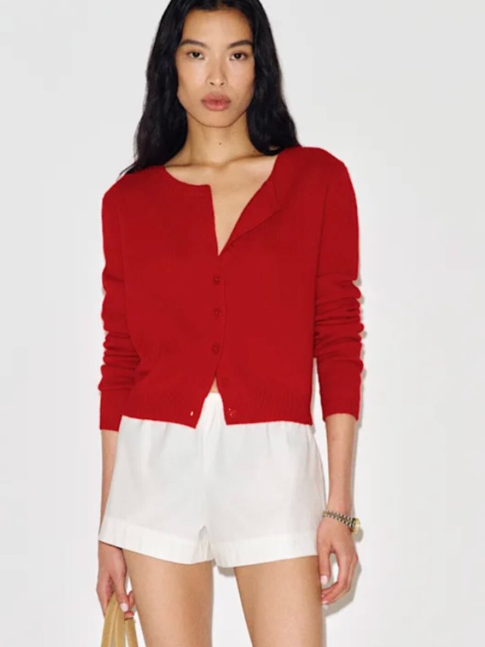 Clara Cashmere Crew Cardigan